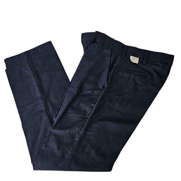 Red Kap Mens Navy Work Pants Style #PT20 Size 33W x 34L Career Construction - Picture 5 of 11